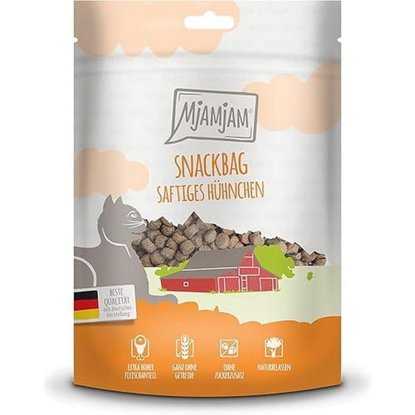 MjAMjAM - Premium Katzensnack - saftiges Hühnchen (1 x 125 g)