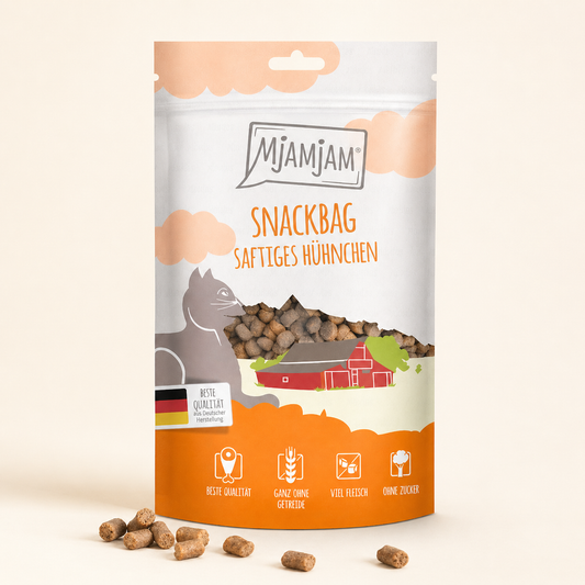 Mjamjam Katzensnack 125g mit Huhn